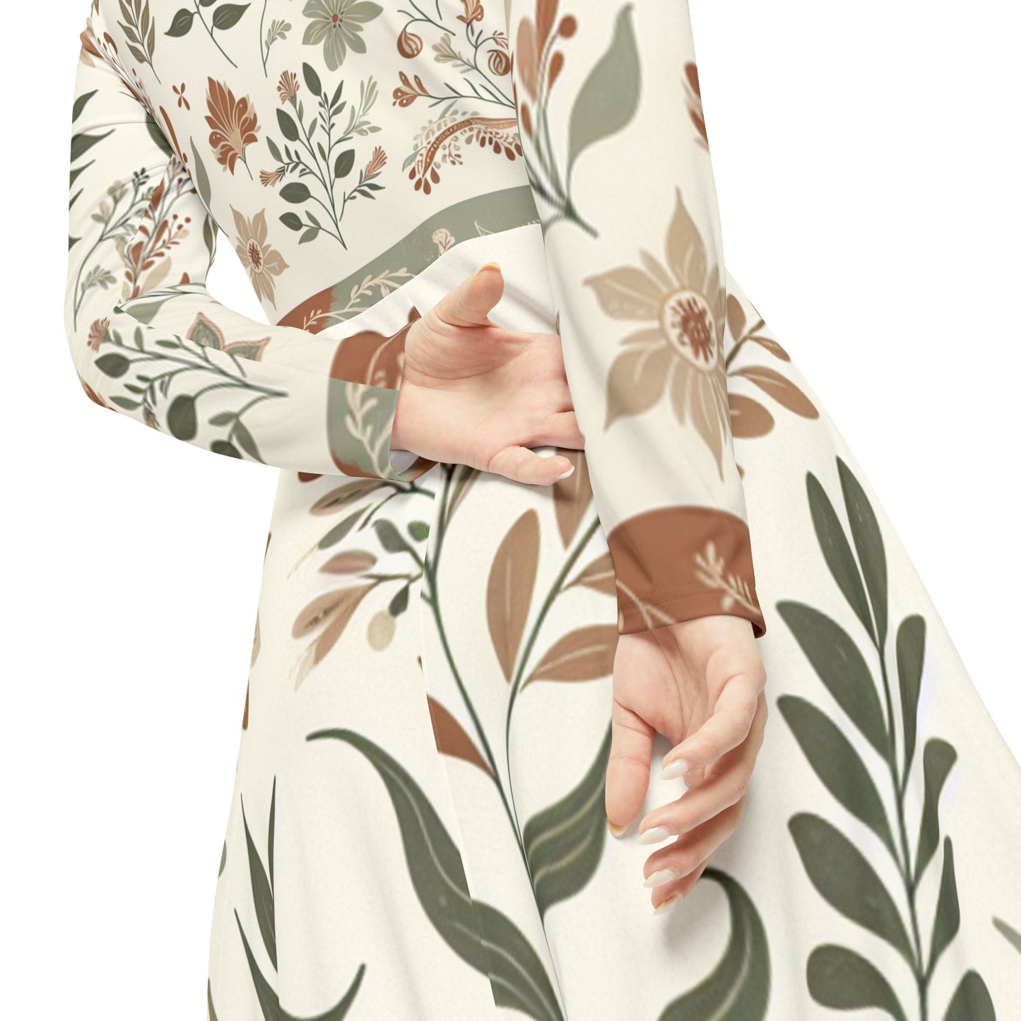 Women's Long Sleeve Dance Dress (AOP)