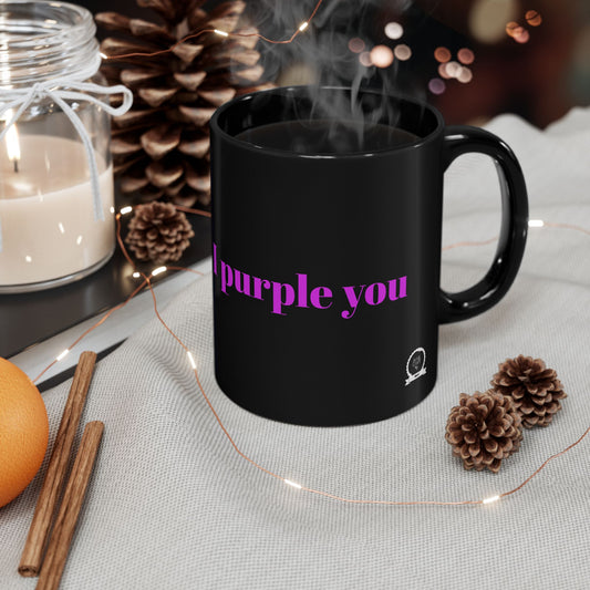 '' I Purple You- Neon Heart & Korean Text Mug ''