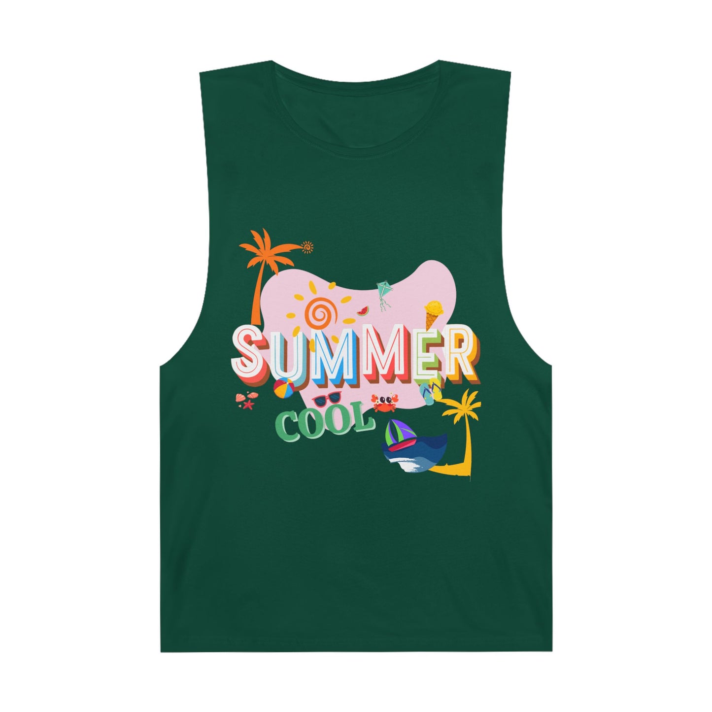 Unisex Summer Cool Tank, Casual Summer Top, Graphic Tank Top, Vacation Wear, Beach Outfit, Trendy Sleeveless Tee