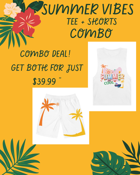 ''Summer vibes set - Cool Tee + shorts combo''